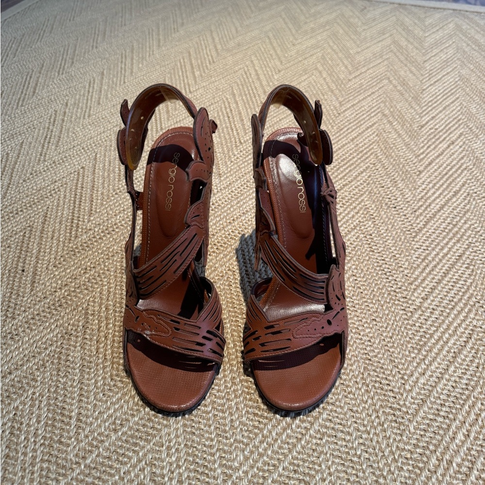 Sergio Rossi laser cut heels